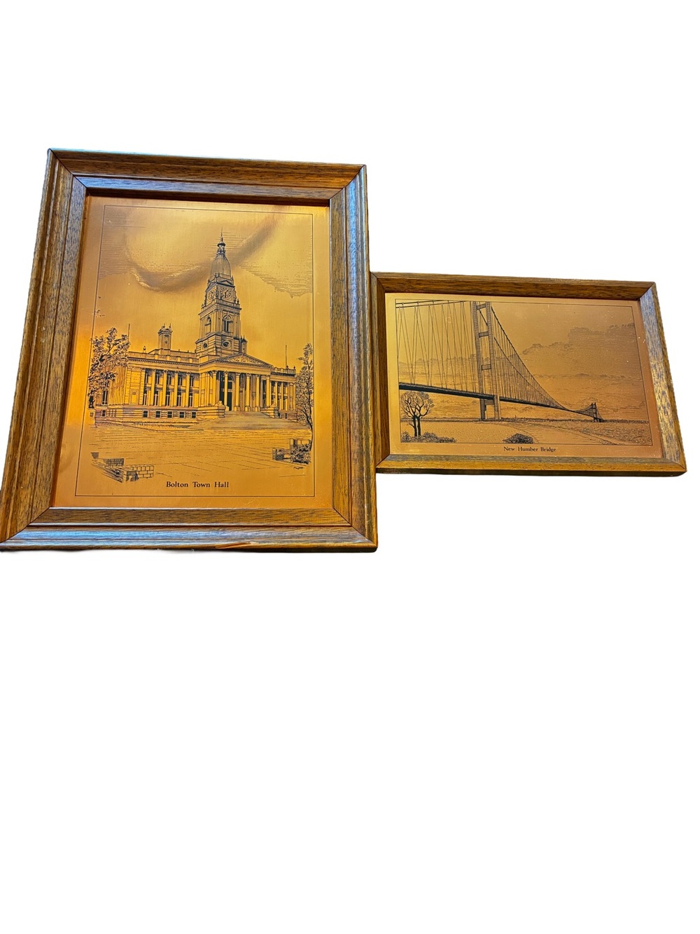 Vintage Etchmaster Copper Etching Set British Landmark Wall Art UK Decor